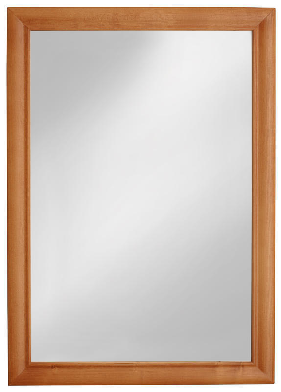 Zrcadlo 40 x 50 cm olše dřevěný rám JUPITER